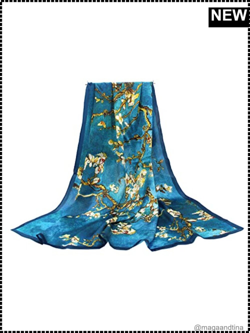 100% Mulberry Silk Scarf Large Square Shawl Hair Wrap Gift Boxed